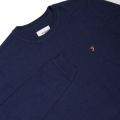 Mens Navy Stephens Knitted L/s Crew Top 26271 by Farah from Hurleys