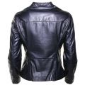Womens Blue Leather Jacket 27194 by Armani Jeans from Hurleys