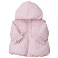 Baby Pink Hooded Down Jacket 62576 by Armani Junior from Hurleys