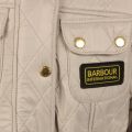 Girls International Polar Quilt Jacket in Pearl 27405 by Barbour from Hurleys