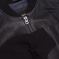 Casual Mens Dark Blue Jayger Leather Jacket 22009 by BOSS from Hurleys