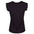 Womens Black Elliah Scallop S/s T Shirt 22736 by Ted Baker from Hurleys