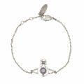 Womens Silver/Lavender Opal Nora Bracelet 76677 by Vivienne Westwood from Hurleys
