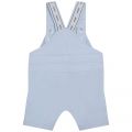 Baby Pale Blue Branded Dungarees 104574 by BOSS from Hurleys