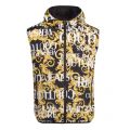 Mens Black Baroque Reversible Gilet 43690 by Versace Jeans Couture from Hurleys