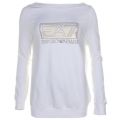 Womens White Training Logo Series Caviar Sweat Top 64446 by EA7 from Hurleys