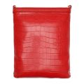 Womens Red Croc Heart Phone Crossbody Bag 95804 by Love Moschino from Hurleys