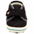 Baby Indigo Eagle Logo Trainers (15-19) 7534 by Armani Junior from Hurleys