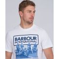 Mens White Arc S/s T Shirt 92235 by Barbour International from Hurleys