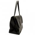 Womens Black Proter Unlined Soft Leather Shoulder Bag