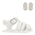 Baby White Leather Sandals (15-19) 82464 by Mayoral from Hurleys