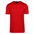 Mens Red Tonal Tri Logo Custom Fit S/s T Shirt 36754 by Paul And Shark from Hurleys