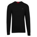 Mens Black San Claudio 1 Crew Neck Knitted Jumper 45023 by HUGO from Hurleys