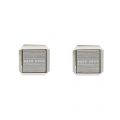 Mens Silver Jamis Square Cufflinks 51795 by BOSS from Hurleys