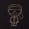 Mens Black Gold Outline S/s T Shirt 96104 by Karl Lagerfeld from Hurleys