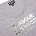 Womens Grey Marl Leader S/s T Shirt 21875 by Barbour International from Hurleys