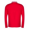 Mens Red Athleisure Plisy Reg L/s Polo Shirt 32054 by BOSS from Hurleys