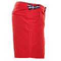 Mens Deep Red Classic Swim Shorts 35428 by Fred Perry from Hurleys