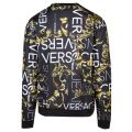 Mens Black Printed Sweat Top 35906 by Versace Jeans from Hurleys