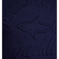 Paul & Shark Mens Navy Shark Fit Raised Logo Crew Sweat Top