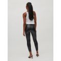 Womens Black Vibarb Coated High Waisted 7/8 Pants 106695 by Vila from Hurleys