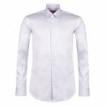 Mens Silver Velwin Regular Fit L/s Shirt 34214 by HUGO from Hurleys