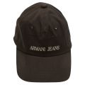 Mens Black Branded Cap 69721 by Armani Jeans from Hurleys