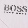 Boys White Branded L/s Tee Shirt 37347 by BOSS from Hurleys