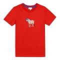 Boys Fiery Red Tybalt Zebra S/s T Shirt 36620 by Paul Smith Junior from Hurleys