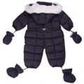 Baby Navy Snowsuit 11574 by Armani Junior from Hurleys