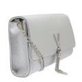 Womens Silver Grain Divina Tassel Clutch 53761 by Valentino from Hurleys