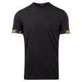 Mens Black/Yellow Colour Armband S/s T Shirt 108077 by Dsquared2 from Hurleys