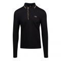 Athleisure Mens Black Pleesy 4 L/s Polo Shirt 100770 by BOSS from Hurleys