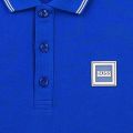 Boys French Blue Tipped Branded S/s Polo Shirt 84558 by BOSS from Hurleys