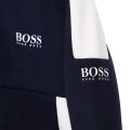 Toddler Navy Colourblock Hooded Zip Through Sweat Jacket 92774 by BOSS from Hurleys