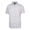 Mens White Mathew Triangle S/s Shirt 43863 by Ted Baker from Hurleys