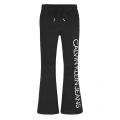 Girls Black Foil Logo Flared Sweat Pants 80580 by Calvin Klein from Hurleys