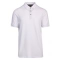 Mens White Infuse Textured S/s Polo Shirt 59690 by Ted Baker from Hurleys