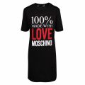 Womens Black 100% Love T Shirt Dress 39442 by Love Moschino from Hurleys