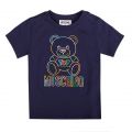 Boys Navy Colour Outline Toy S/s T Shirt 101265 by Moschino from Hurleys