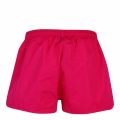 Mens Pink Branded Leg Swim Shorts