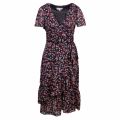 Womens Navy/Coral Garden Patch Burnout Wrap Dress 58687 by Michael Kors from Hurleys