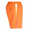 Mens Bright Orange Seabream Taped Logo Swim Shorts 26784 by BOSS from Hurleys