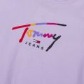 Womens Pastel Lilac Script Logo Vest Top 39258 by Tommy Jeans from Hurleys