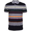 Mens Assorted Striped Regular Fit S/s Polo Shirt