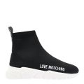 Womens Black Sock Trainers 110430 by Love Moschino from Hurleys