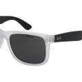 Transparent RB4165 Justin Rubber Sunglasses 108476 by Ray-Ban from Hurleys