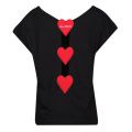 Womens Black Heart Back Detail S/s T Shirt 101384 by Love Moschino from Hurleys