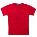 Boys Red Tonal Logo S/s T Shirt 24598 by Paul & Shark Cadets from Hurleys
