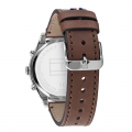 Mens Brown/Silver/Blue Ashton Leather Watch 79911 by Tommy Hilfiger from Hurleys